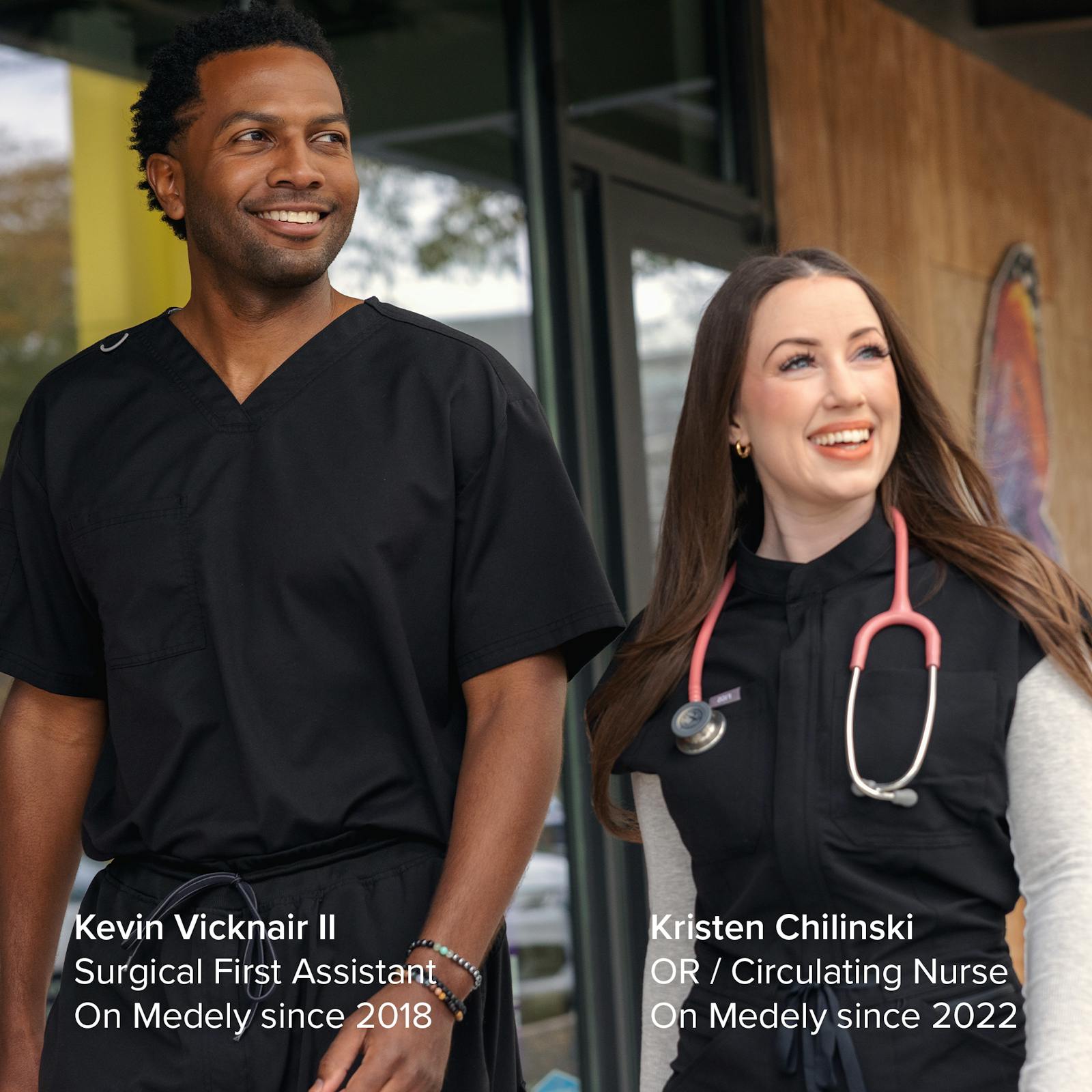 Kevin and Kristen, Medely healthcare professionals